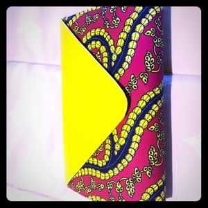 Exclusive African fabric clutch